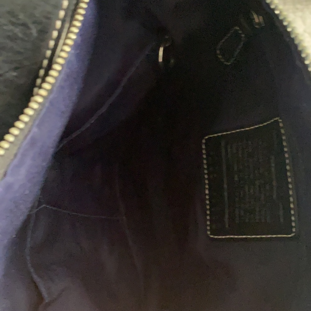 Coach Signature Bag with Leather Bottom - Picture 8 of 10